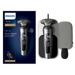 Philips Electric Shaver Series 9000 Prestige, Wet & Dry with SkinIQ technology & Hydro SkinGlide Coating, Black Grey, SP9871/13