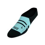 TEGO - Socks - NoShow - Ultra Light - Large (1 Pack) - Sky-Sports, fitness, Running, Exercise, Thick Good Grip, for men, women