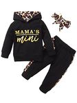 Newborn Baby Girl Clothes Outfits Infant Hoodie Sweatshirt Pants Headband Toddler Girl Clothing Set