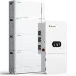 GROWATT 10KW Hybrid Solar System, 4×5120Wh LFP Battery 48V Home Backup | UL1741 & IEEE1547,200A Charging,120V/240V Split‑Phase,Supports Li/Lead‑Acid Batteries For Backup Power,Off‑Grid
