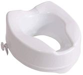 Aidapt 150mm (6") Elevation Raised Comfortable Toilet Seat Easy Fit White