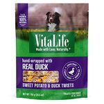 VitaLife 750 g Sweet Potato & Duck Twists, All Natural Dog Treats