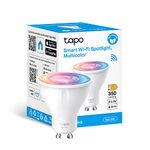 Tapo Smart Wi-Fi Spotlight, Multicolour, Dimmable, White Tunable, GU10 Lamp Base, Remote Control, Energy Saving, Works with Alexa & Google Home, No hub required (Tapo L630) [Energy Class E]