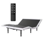 Yireehome Electric Full Size Adjustable Bed Frame with Wireless Remote, USB, Head Foot Incline, Underbed Lighting, Heavy Duty Platform - Easy Assembly, Zero Gravity, Quiet Motor - Metal BedFrame