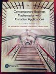 Contemporary Business Mathematics with Canadian Applications