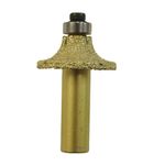 KATSU Electroplated Diamond Stone Marble Grinding Edge Router Bit 1/2" Shank Woodworking Trimming Carving Milling Cutter Tool for Marble/Granite/Quartz, 15 Models (121)