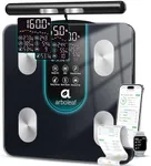 Arboleaf Smart Scale for Body Weight, 8-Electrode Dual-Frequency BIA Digital Bathroom Scale, 7-in-1 Display for BMI, Body Fat & Muscle Mass, 50+ Metrics in App, Body Composition Analyzer