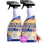 Aviro Bed Bug Killer - Bed Bug Treatment Spray Approved for Use On Mattresses, Carpets and Hard Surfaces. Professional Strength for Immediate Control and Long Lasting Prevention (1.5Ltr)