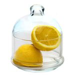 The Buybox Premium Glass Avocado, Onion, Tomato, and Lemon Keeper/Saver/Holder/Container/Storage - Berry/Fruit/Butter/Cheese/Citrus Mini containers for fridge