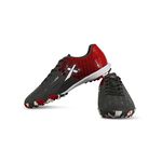 Vector X Royale + Turf Shoe for Men with Synthetic Leather Lightweight Insole Provides More Comfort, Cushioning and Grip EVA Phylon/Rubber Sole (Red-Black, Size-8)