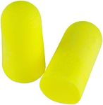 3M Ear Plugs, 200 Pairs/Box, E-A-Rsoft Yellow Neons 312-1250, Uncorded, Disposable, Foam, NRR 33, Drilling, Grinding, Machining, Sawing, Sanding, Welding, 1 Pair/Poly Bag