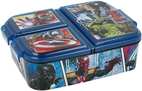 Stor | Avengers Kids Children’s 3 Compartment Sandwich Lunch Box