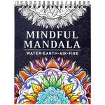 RYVE Coloring Book for Adults - 50 Unique Mandalas for Relaxation and Stress Relief - Adult Coloring Book Spiral Bound, Mandala Coloring Books for Adults Relaxation, Adult Coloring Book for Women