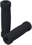 AlveyTech Foam Grips (Set of 2 - Black) for Scooter, Bicycle, Mini Dirt Bike, Mobility Scooter, 130 mm, Polyurethane