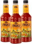 Master of Mixes Loaded Bloody Mary Drink Mix, Ready To Use, 1 Liter Bottle (33.8 Fl Oz), Pack of 3