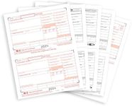 2024 W2 4 Part Tax Forms Kit, 25 Em