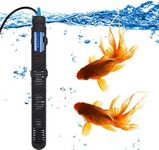 Mylivell Aquarium Heater 25W 50W 100W 200W 300W Submersible Auto Thermostat Fish Tank Heater, Small Aquarium Heater for 10-100 Gallon Fish Tank, Freshwater & Saltwater Compatible