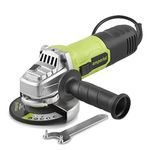 Emperial Angle Grinder 750W with 115mm Grinding Disc, Side Handle, Protection Switch, Safety Guard & Spanner for Disc Attachment – for Removing Paint & Mortar, Sanding, Cutting, Grinding or Polishing