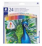 STAEDTLER Triangular Coloured Pencil, 24 Pack (1270 C24A6)