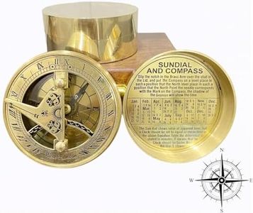 Averex 3" Personalised Sundial Compass Gift for Him or Her - Romantic Gift Ideas for Husband or Wife, Our Wedding Aniversity, Gifts for Men Women