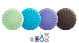 Air Tags-4 Pack Item Finders Work for Apple Find My APP(iOS Only) Tracker Tags for Keys, Luggage, Backpack etc,with Waterproof Airtag Holder Keychain 4 PCS. (Not for Android)