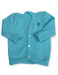 CUBS & HUGS Baby Boy's Wool Round Neck Sweater (C&H Coat Round Neck_Turquoise_18 Months-24 Months)