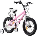 RoyalBaby freestyle 16" pink kids bike girls bicycle with stabilisers.