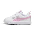 PUMA Courtflex V3 Sneakers Trainers Baby Girl - PUMA White-Pink Lilac - Infant Size UK 5