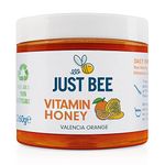 Just Bee Orange Vitamin Honey, Orange Flavoured Honey with Vitamins for Daily Immune Support including Vitamin D, C, B6, B12, Echinacea (260g jar)