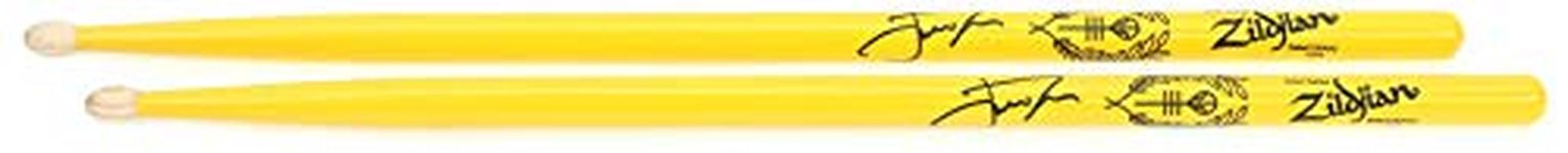 Zildjian ZASJD2 Artist Series Hickory Drumsticks - Josh Dun -"Trench" - Wood Tip - Yellow