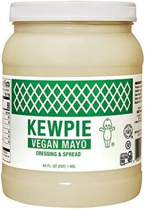 [KEWPIE] Vegan Mayo Dressing and Spread - Kosher, Plant-Based, Gluten-Free | Richly Flavored, Delicately Seasoned | Perfect for Restaurants and Home Use (64 oz Jar)