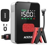 Jump Starter with Air Compressor,7000A 150PSI Portable Car Jump Starter, 12V Jump Start Battery Pack (All Gas/12L Diesel), Car Battery Starter with Portable Jump Cables, LED Lights
