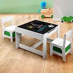 KIDBOT Kids Wood Table & 2 Chairs S