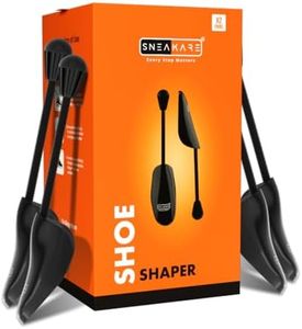 SNEAKARE Anti Rust Spring Shoe Shaper for Men (2 Pairs) - Shoe Tree + Stretcher - Men's Shoes Accessories - Works for All Types of Sneakers & Other Shoes
