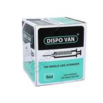 DISPO Van Syringes 5ML with Needle For Single Use Only - Pack of 100