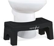 Squat N Go 7” Folding Squatting Stool | The Only Foldable Toilet Stool | Convenient and Compact – Great for Travel | Fits All Toilets, Folds for Easy Storage, Use in Any Bathroom | Black Color |