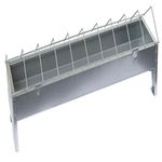 Kerbl 71301 Feeding Trough for Poultry Galvanised Length 50 cm Width 10 cm