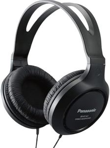 Panasonic Headphones, Lightweight Over the Ear Wired Headphones with Clear Sound and XBS for Extra Bass, Long Cord, 3.5mm Jack for Phones and Laptops – RP-HT161-K (Black)