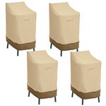 Classic Accessories 55-642-011501-4PK Veranda Patio Bar Chair/Stool Cover (4-Pack)