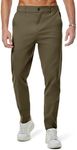 JMIERR Men's Stretch Chino Pants Business Casual Stretch Waist Slim Fit Golf Pants Tapered Cotton Twill Trousers Dress Pants with Pockets, XL, Moss Green