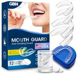 GBN Mouth Guard for Sleeping - Comfort Fit Night Guards for Nighttime Use - Reusable Mouthguard, Nightguards for Adults Includes 2 Sizes & 1 Travel Case