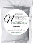 Natural Method Hair Color -100% Natural & Chemical Free, Herbal Henna Hair Dye: (DARK BROWN) 100 Gms/3.52 Oz