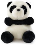 Sew Butiful 8.6" Panda Stuffed Animals Plush, Cute Plushies for Animal Themed Parties Teacher Student Award, Animal Toys for Baby, Boy, Girls, Great for Nursery, Room Decor, Bed (Panda)