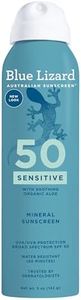 BLUE LIZARD Mineral Sunscreen Sensitive SPF 50+ Spray, 5 Ounce