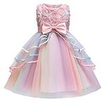 TTYAOVO Girl Lace Princess Dress Fl