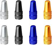 BEZANU Valve Caps, 8 PCS Presta Bike Valve Stem Caps for MTB, Road Bike, Bicycles (4 Colors)