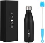 Stainless Steel Water Bottle - Vacuum Insulated Metal Flask - Hot 12hrs & Cold 24hrs Drinks - Double Walled Leakproof Thermos - Sports Gym Travel Kids
