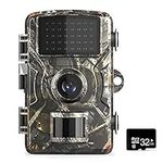 16MP 1080P Wildlife Hunting Trail and Game Camera with 16GB/32GB TF Card Motion Activated Camera IP66 Waterproof Outdoor Infrared Hunting Scouting Camera