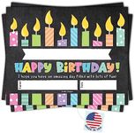 Hadley Designs 25 Colorful Happy Birthday Certificates for Kids Classroom Birthday Gifts - Birthday Awards for Students, Birthday Awards Classroom Supplies for Teachers Elementary