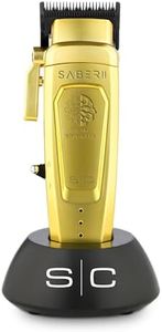 Stylecraft Saber II Professional Full Metal Body High-Torque Digital Brushless Motor Cordless Hair Clipper (Gold)